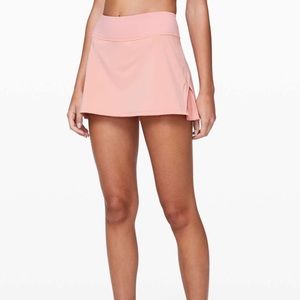 Peach Pink Play off the pleats Skirt